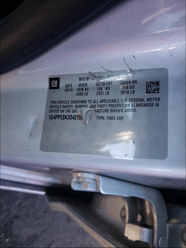 2013 BUICK VERANO 1G4PP5SK3D4218546