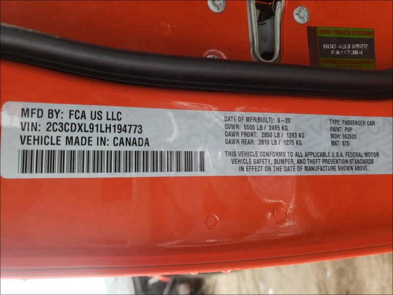2020 DODGE CHARGER SR 2C3CDXL91LH194773