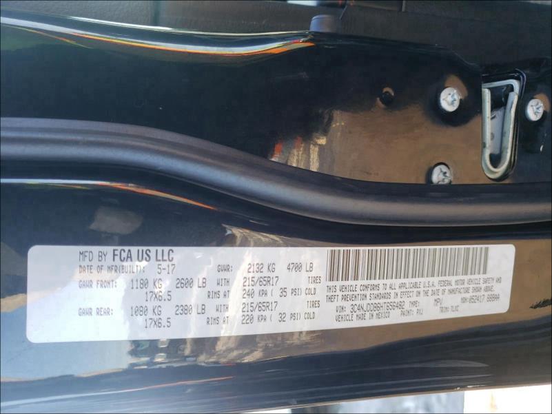 2017 JEEP COMPASS TR 3C4NJDDB6HT656482