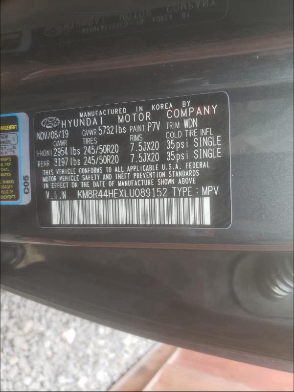 2020 HYUNDAI PALISADE S KM8R44HEXLU089152