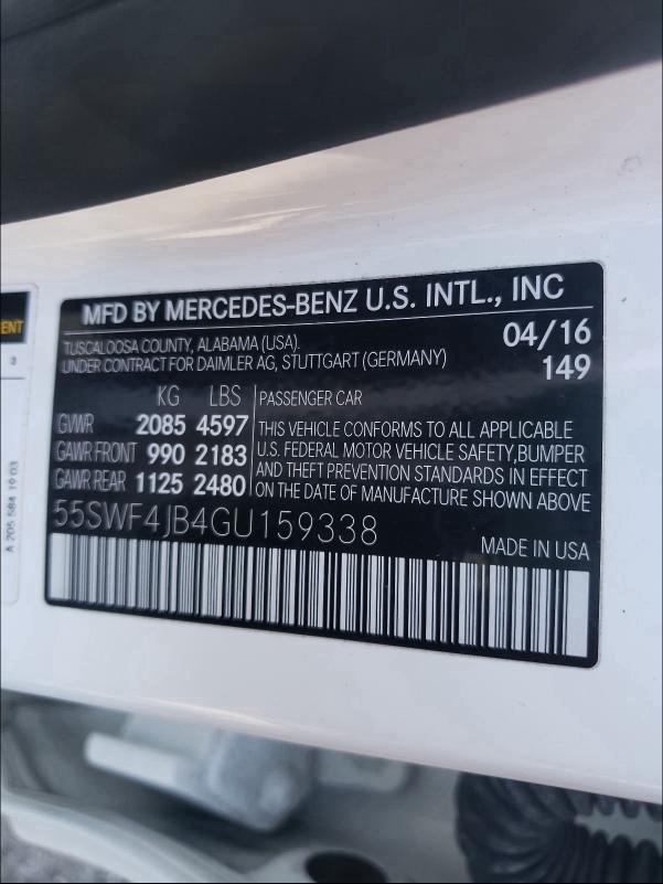 2016 MERCEDES-BENZ C 300 - 55SWF4JB4GU159338