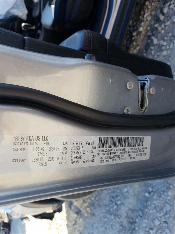 2019 JEEP COMPASS TR 3C4NJDDB7KT695363
