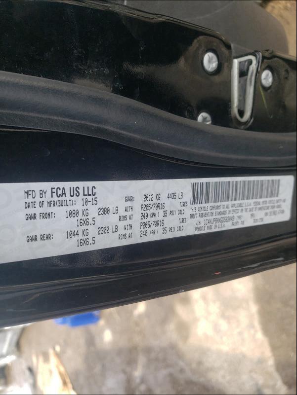 2016 JEEP PATRIOT 1C4NJPBAXGD583049