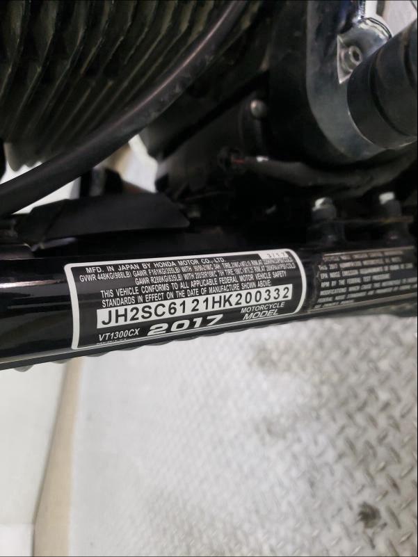 2017 HONDA VT1300 CX JH2SC6121HK200332