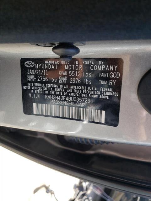 2011 HYUNDAI EQUUS SIGN KMHGH4JF4BU035729