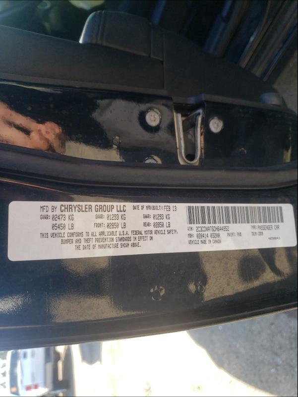 2013 DODGE CHARGER PO 2C3CDXAT6DH644952
