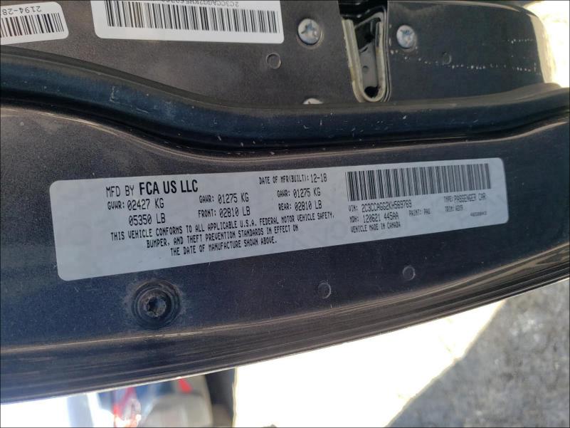 2019 CHRYSLER 300 S - 2C3CCAGG2KH569769