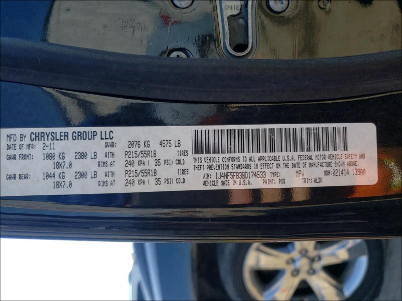 2011 JEEP COMPASS LI 1J4NF5FB3BD174533