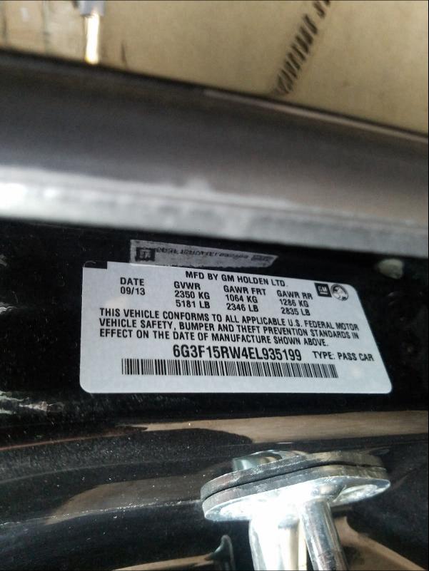 2014 CHEVROLET SS 6G3F15RW4EL935199
