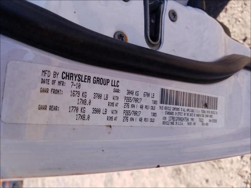 2010 DODGE RAM 1500 1D7RB1GP8AS247594