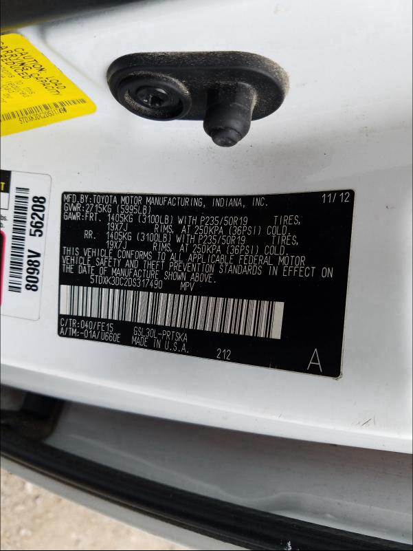 2013 TOYOTA SIENNA SPO - 5TDXK3DC2DS317490