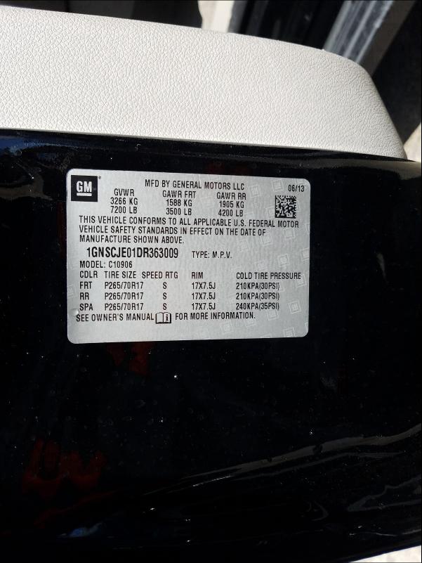 2013 CHEVROLET SUBURBAN C 1GNSCJE01DR363009