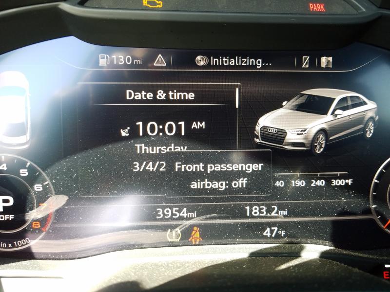 2020 AUDI A3 S-LINE WAUJEGFFXLA095222