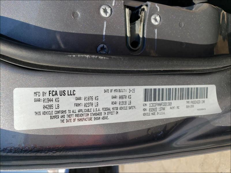 2015 DODGE DART SE 1C3CDFAA0FD331369