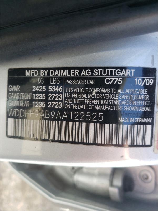 2010 MERCEDES-BENZ E 550 4MAT WDDHF9AB9AA122525