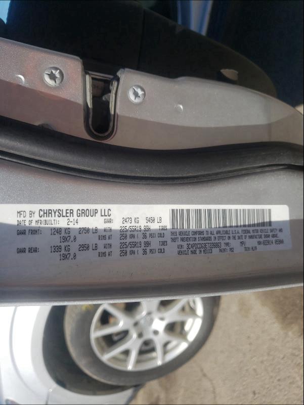 2014 DODGE JOURNEY LI 3C4PDCDG3ET226863
