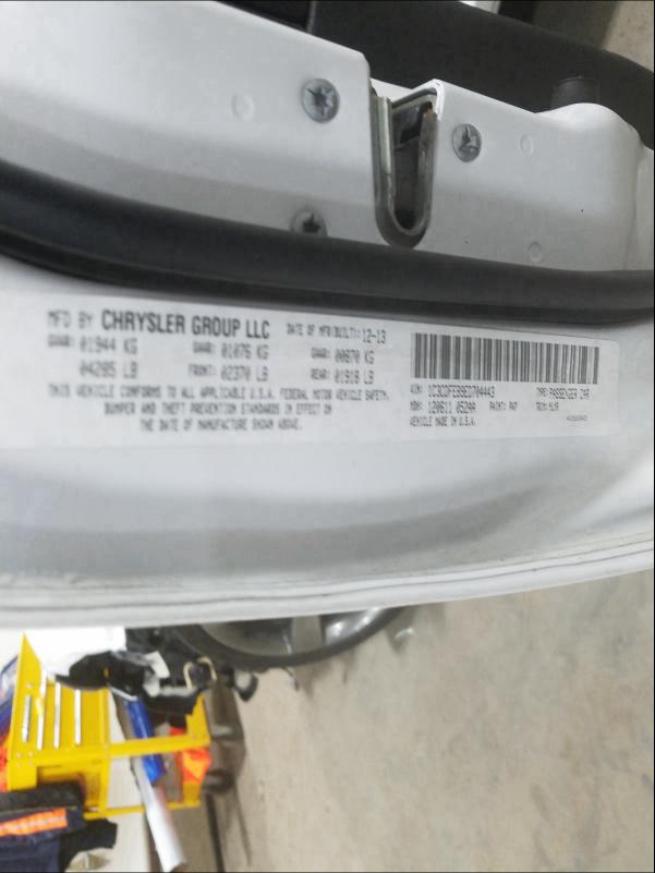 2014 DODGE DART 1C3CDFEB9ED704443