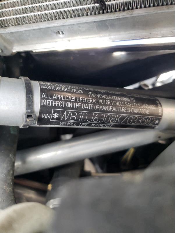 2019 BMW R 1250 RT WB10J6308KZG33582