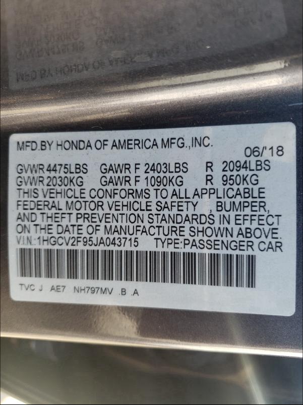 2018 HONDA ACCORD TOU 1HGCV2F95JA043715