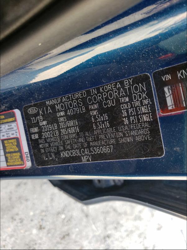 2020 KIA NIRO KNDCB3LC4L5360667