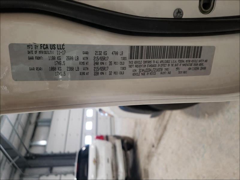 2018 JEEP COMPASS TR 3C4NJDDB4JT210370
