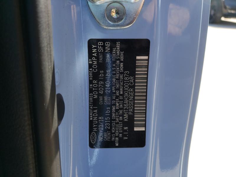 2019 HYUNDAI VELOSTER N KMHT36AH3KU001873