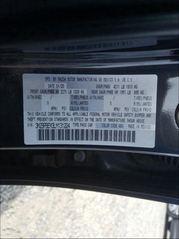 2020 MAZDA 3 PREMIUM 3MZBPBEM3LM131224