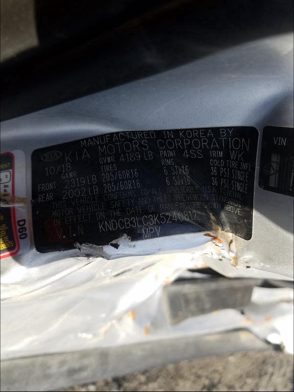 2019 KIA NIRO FE - KNDCB3LC3K5240812