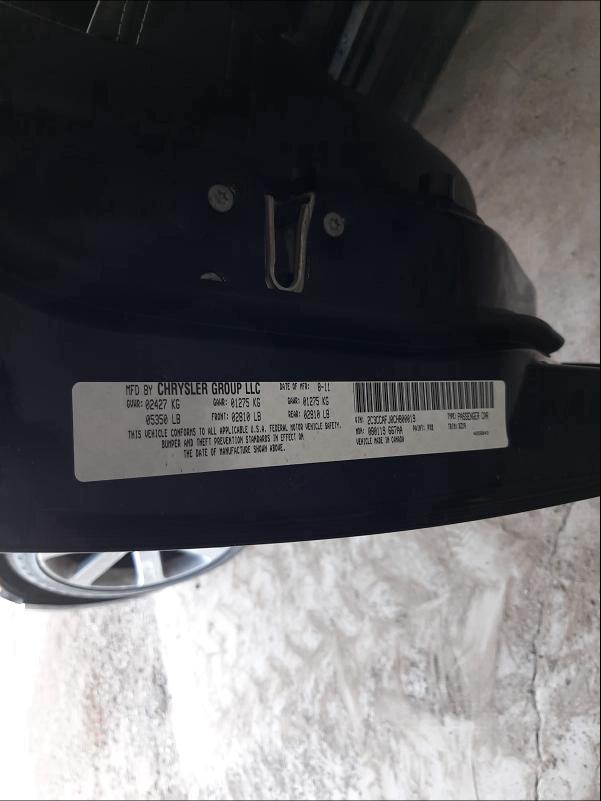 2012 CHRYSLER 300 SRT-8 2C3CCAFJ0CH800019