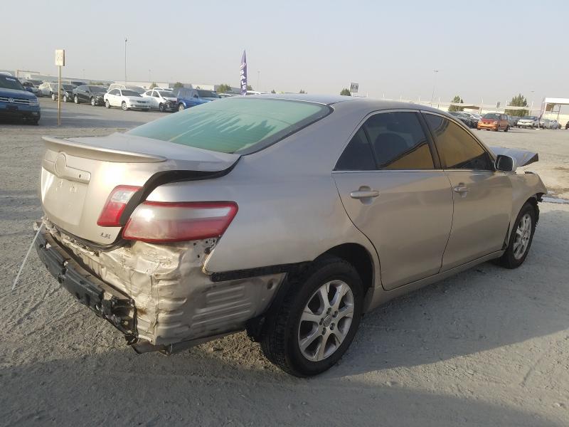 VIN: JTNBE46K773078791 Auction: COPART UAE Lot: 35607711 Location: DUBAI INDUSTRIAL CITY - DUBAI JTNBE46K773078791 TOYOTA CAMRY 2007 GOLD Photo 4