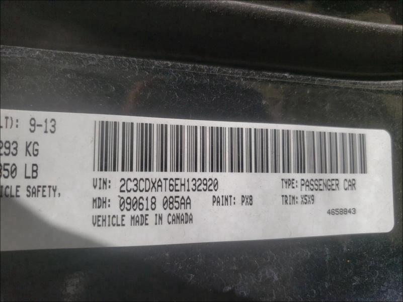 2014 DODGE CHARGER PO 2C3CDXAT6EH132920