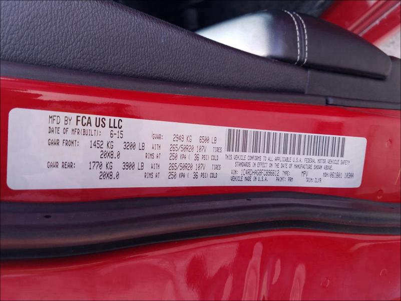 2015 DODGE DURANGO SX 1C4RDHAG8FC896612