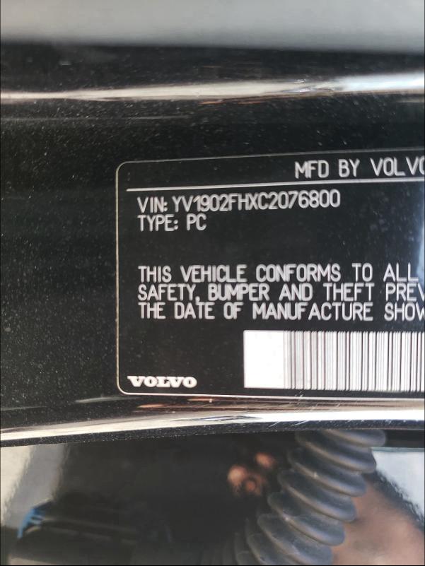 2012 VOLVO S60 T6 YV1902FHXC2076800