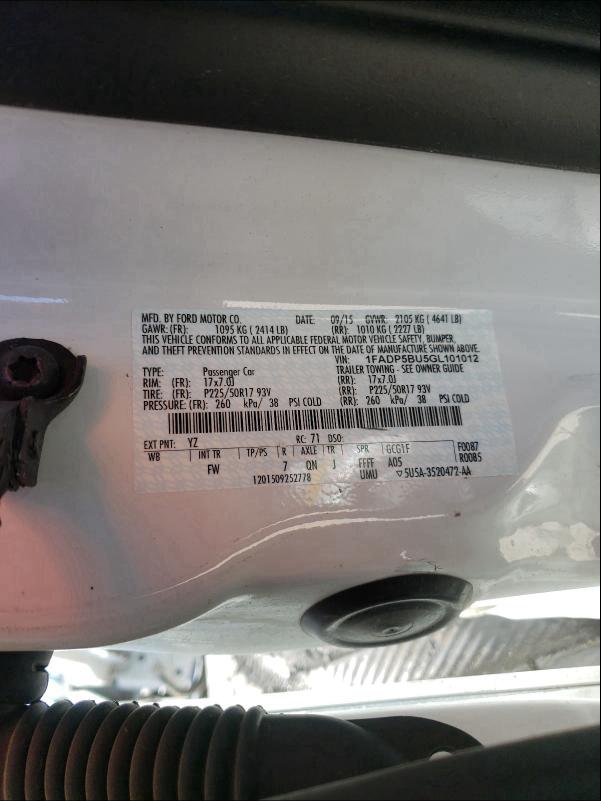 2016 FORD C-MAX SEL 1FADP5BU5GL101012