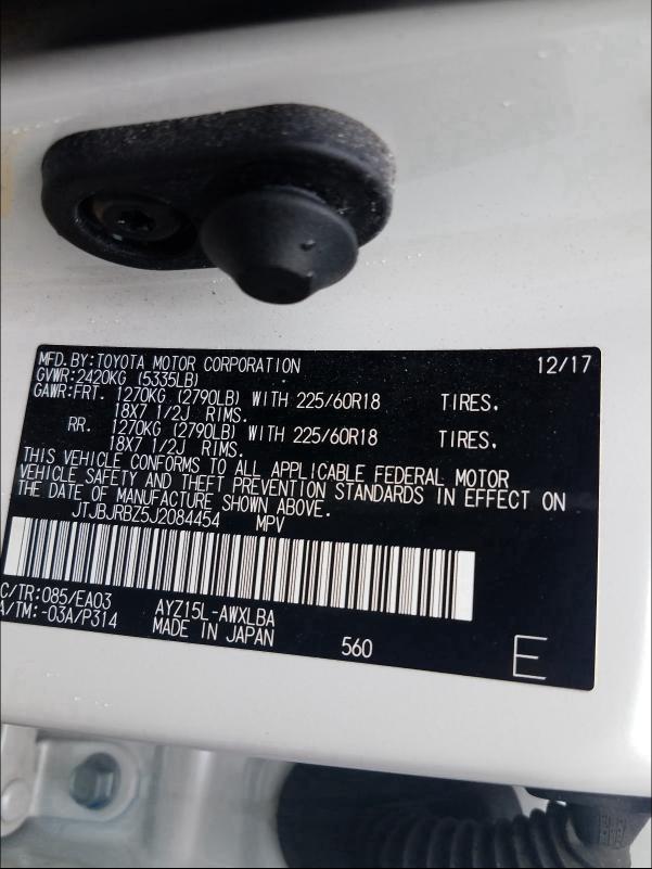 2018 LEXUS NX 300H JTJBJRBZ5J2084454