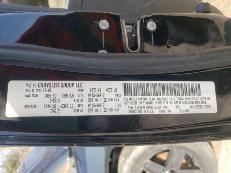 2010 JEEP COMPASS SP 1J4NF4FB3AD519102