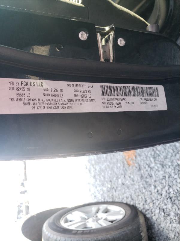 2019 DODGE CHARGER PO 2C3CDXKT4KH730465