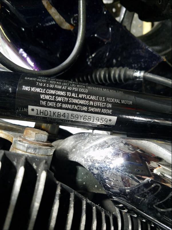 2009 HARLEY-DAVIDSON FLHX 1HD1KB4159Y681959