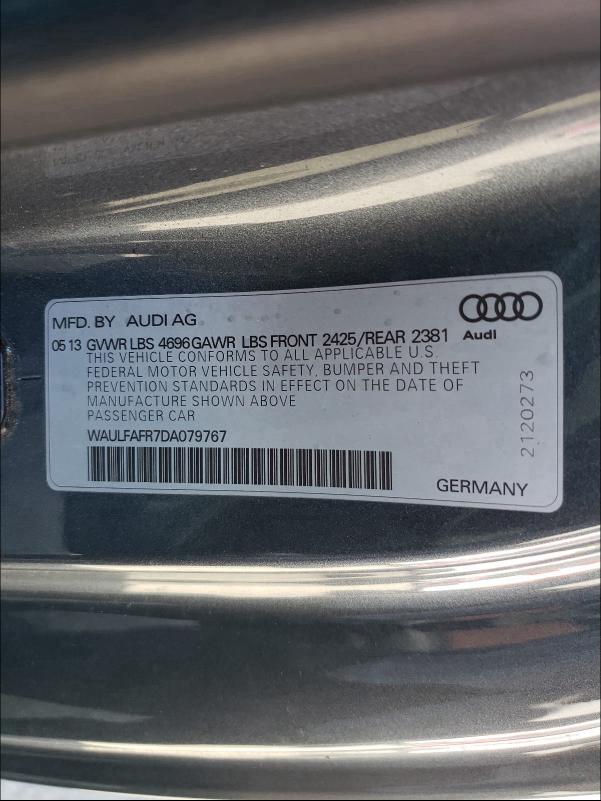 2013 AUDI A5 PREMIUM WAULFAFR7DA079767