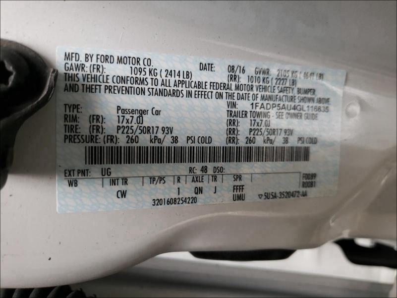 2016 FORD C-MAX SE 1FADP5AU4GL116635