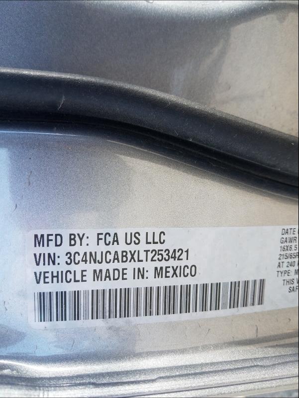 3C4NJCABXLL253421 Jeep Compass Sp 2020. Фото: 9
