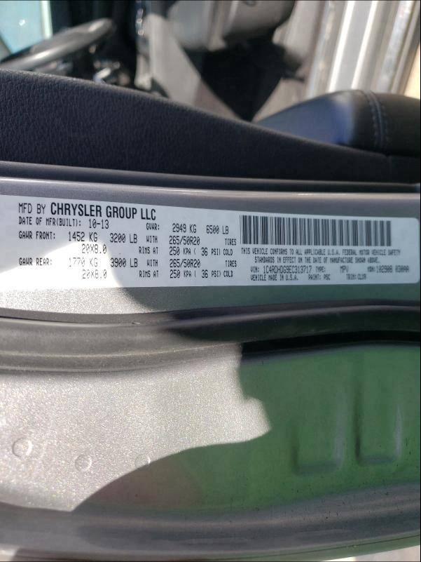 2014 DODGE DURANGO LI 1C4RDHDG9EC313717