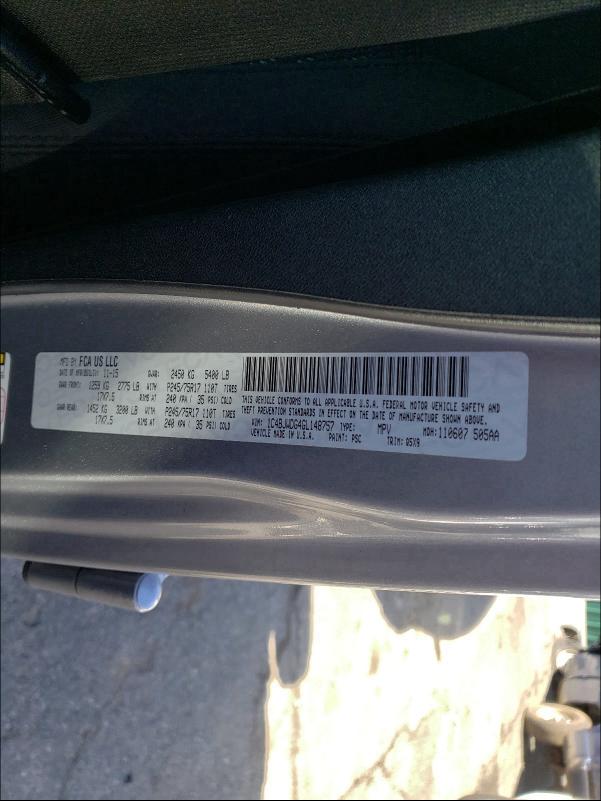 2016 JEEP WRANGLER U 1C4BJWDG4GL148757