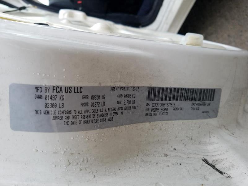 2017 FIAT 500 LOUNGE 3C3CFFCR6HT671510