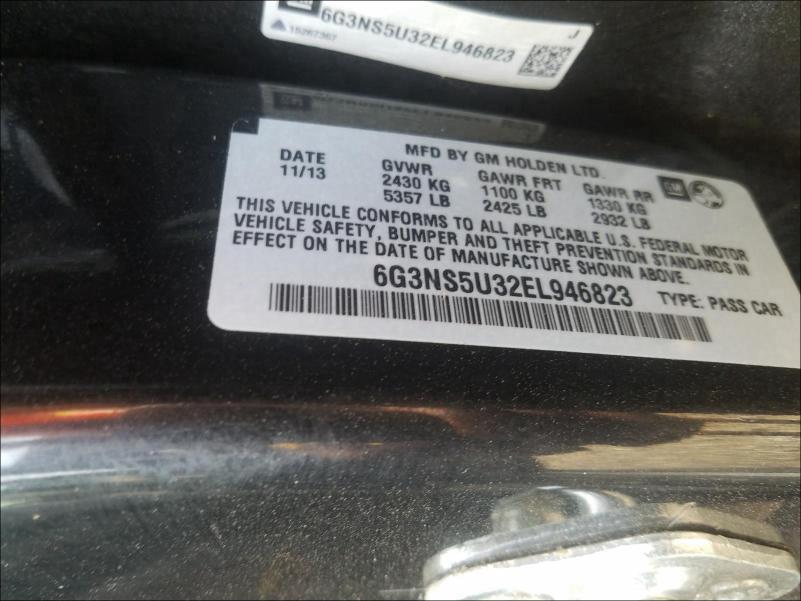 2014 CHEVROLET CAPRICE PO 6G3NS5U32EL946823