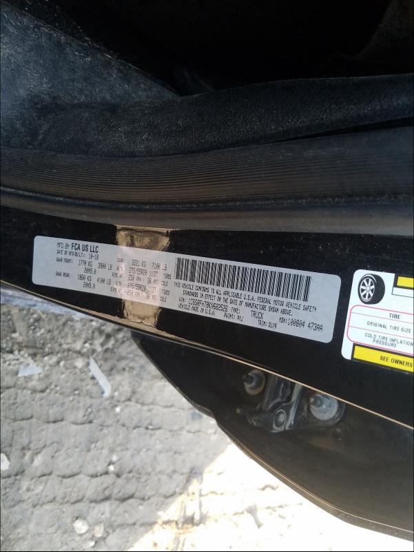 2019 RAM 1500 LIMIT 1C6SRFHT8KN682526