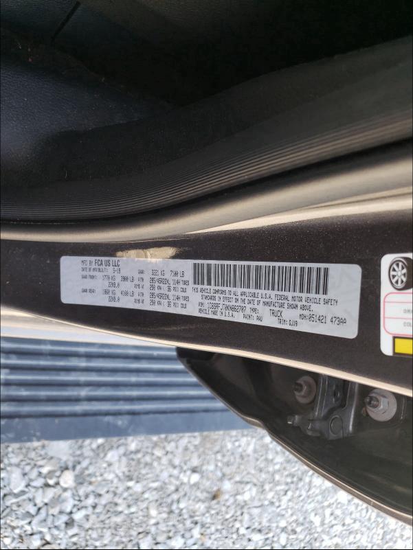 2019 RAM 1500 LARAM 1C6SRFJT0KN862707