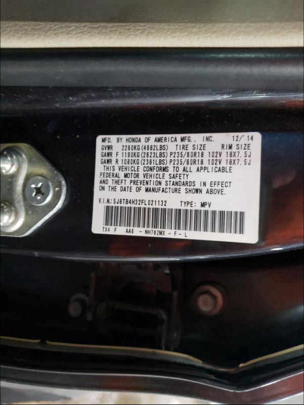 2015 ACURA RDX 5J8TB4H32FL021132