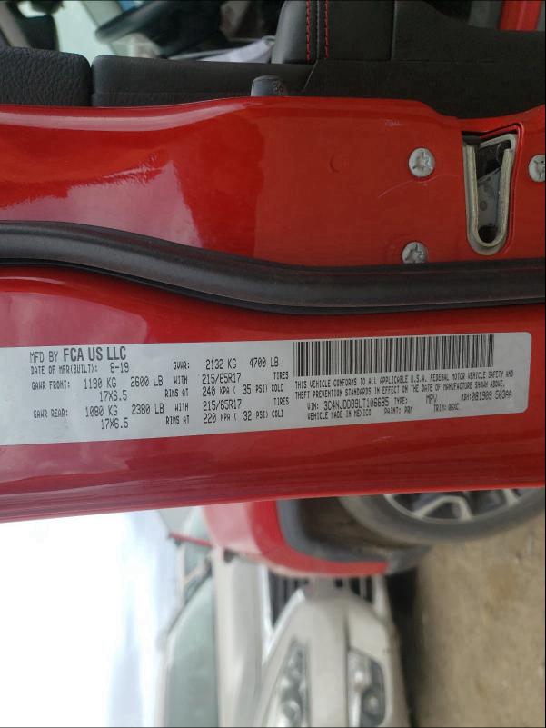 2020 JEEP COMPASS TR 3C4NJDDB9LT106685