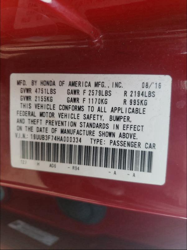2017 ACURA TLX ADVANC 19UUB3F74HA000334
